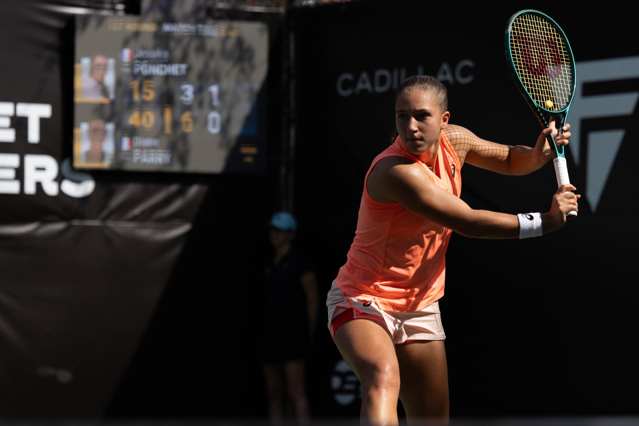 Parry R Parry bests Ponchet to win battle of one-handed backhands in Austin