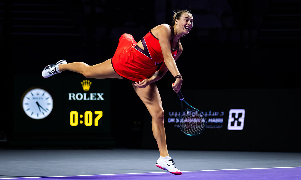 Sabalenka unleashes backhand fire in Riyadh milestone win