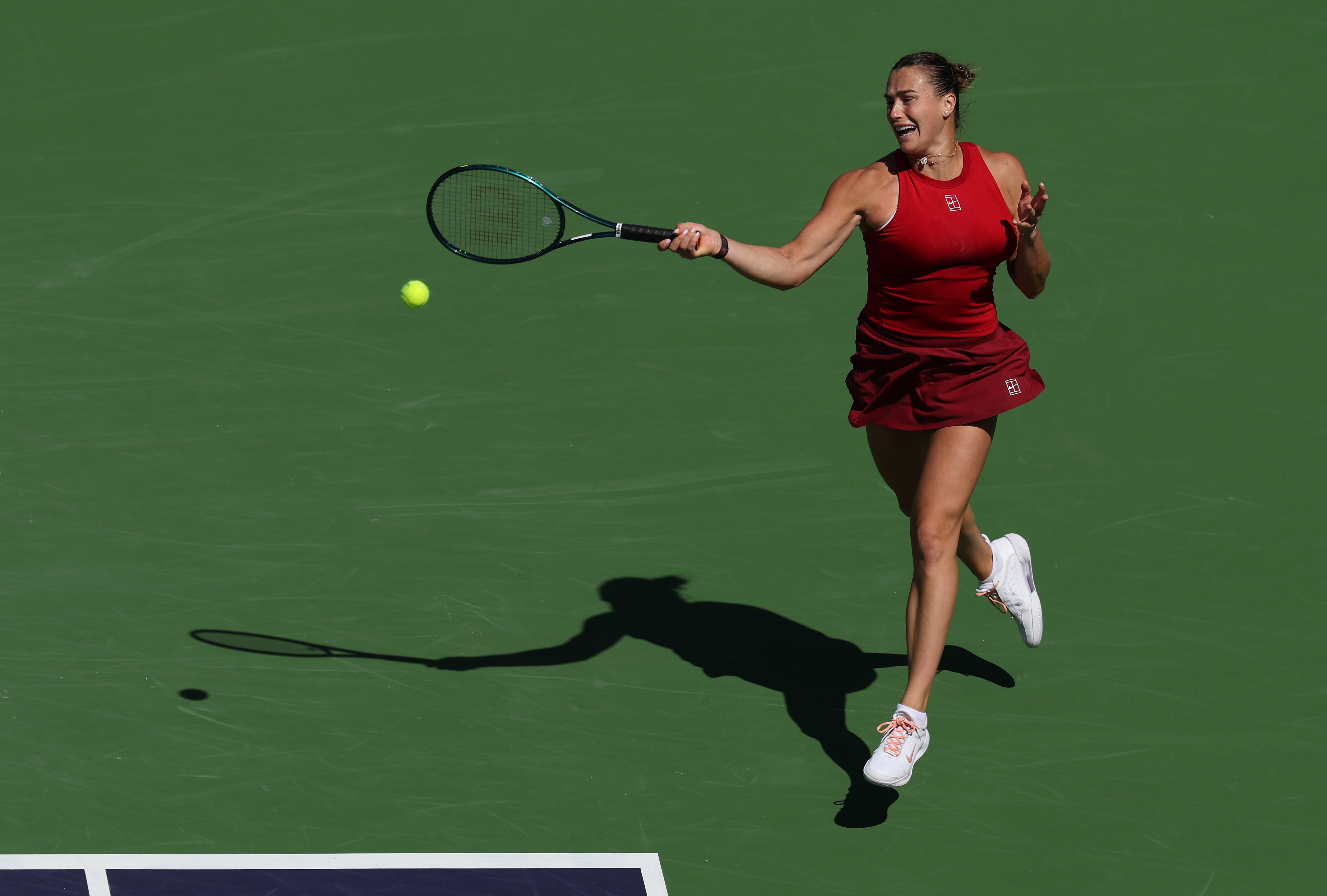 Sabalenka returns to abandon with Anisimova in her quarter