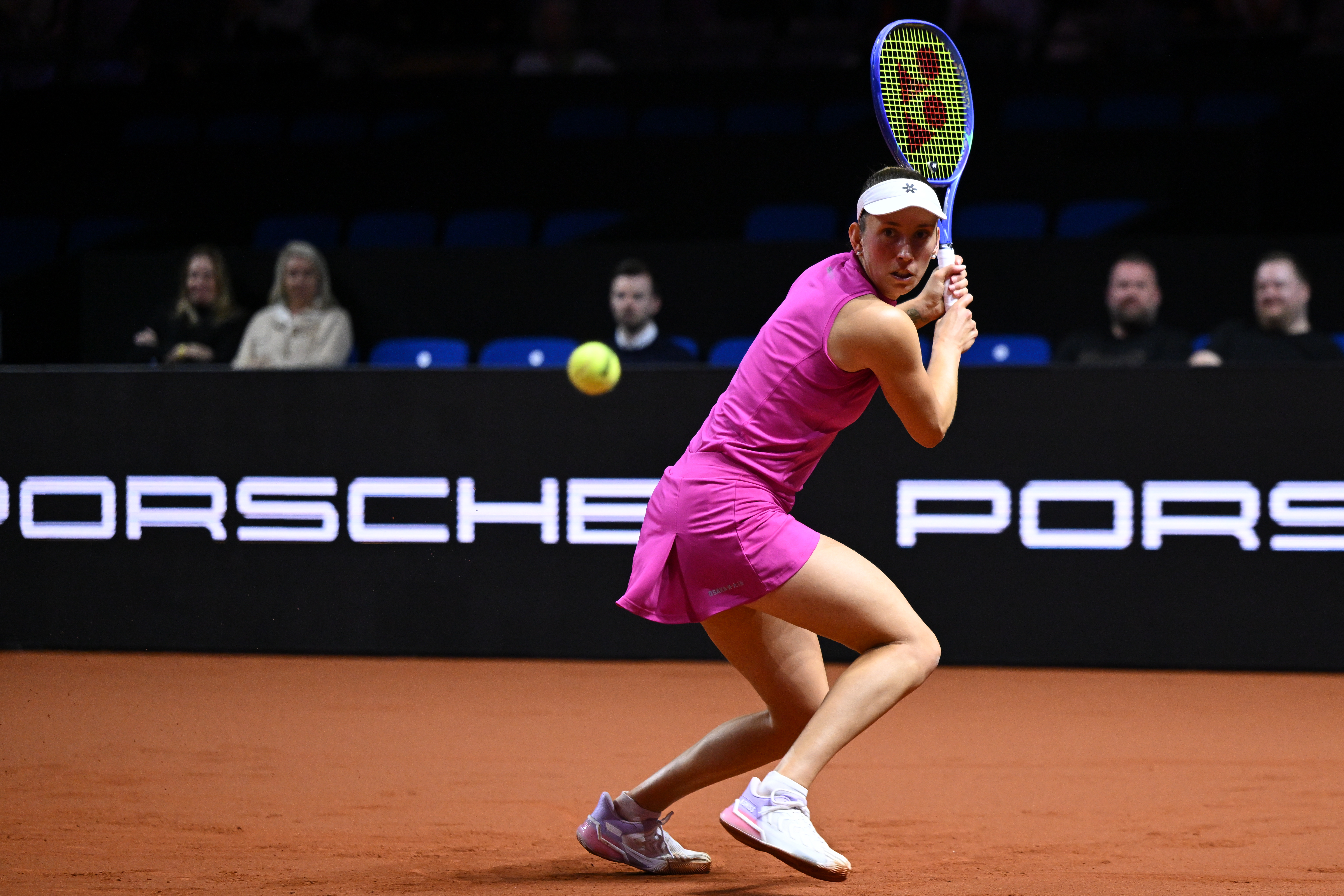 Hot shot: Mertens conjures nifty lob to foil Muchova in Stuttgart