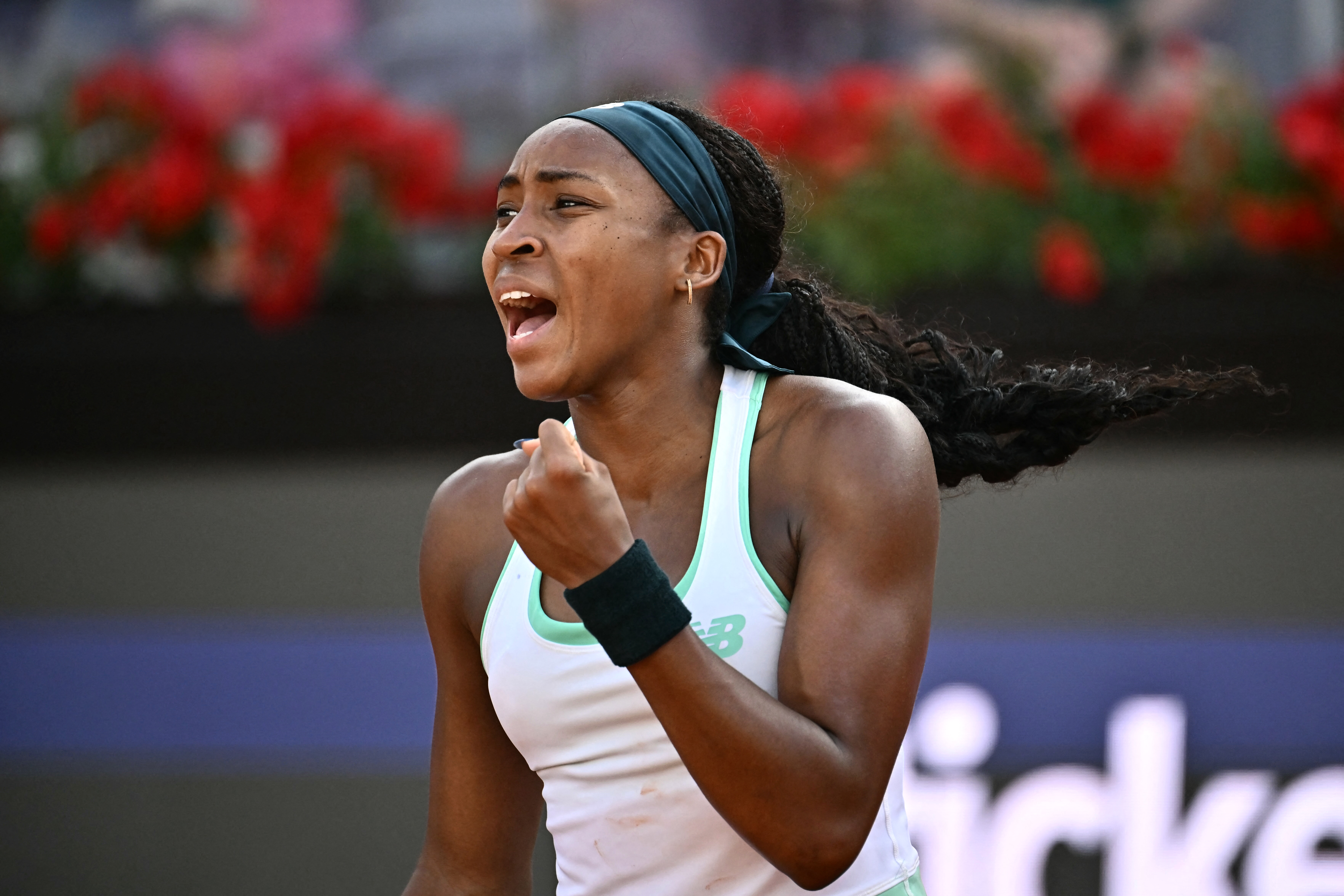 Gauff erases double-break deficit in third to reach Rome fourth round