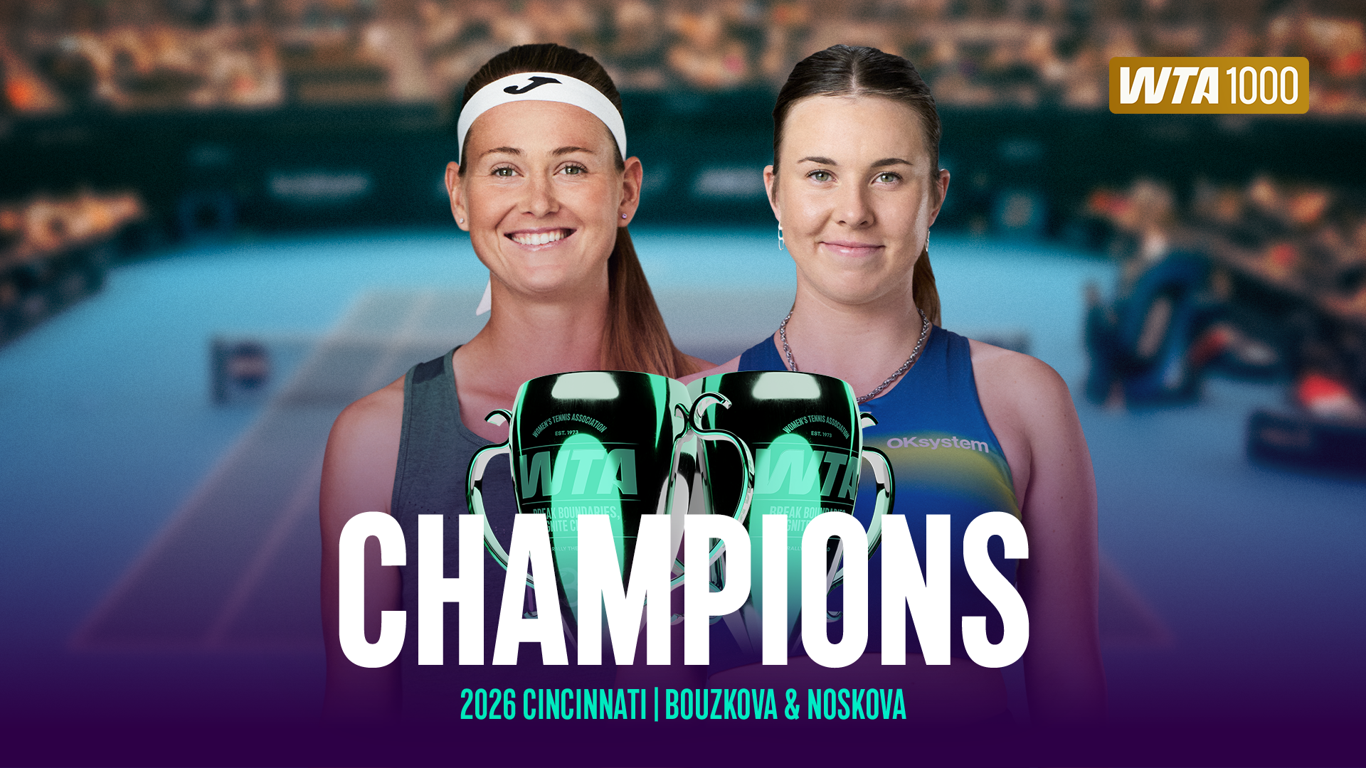 All-Czech pair Bouzkova, Noskova conquer Cincinnati doubles for first title together