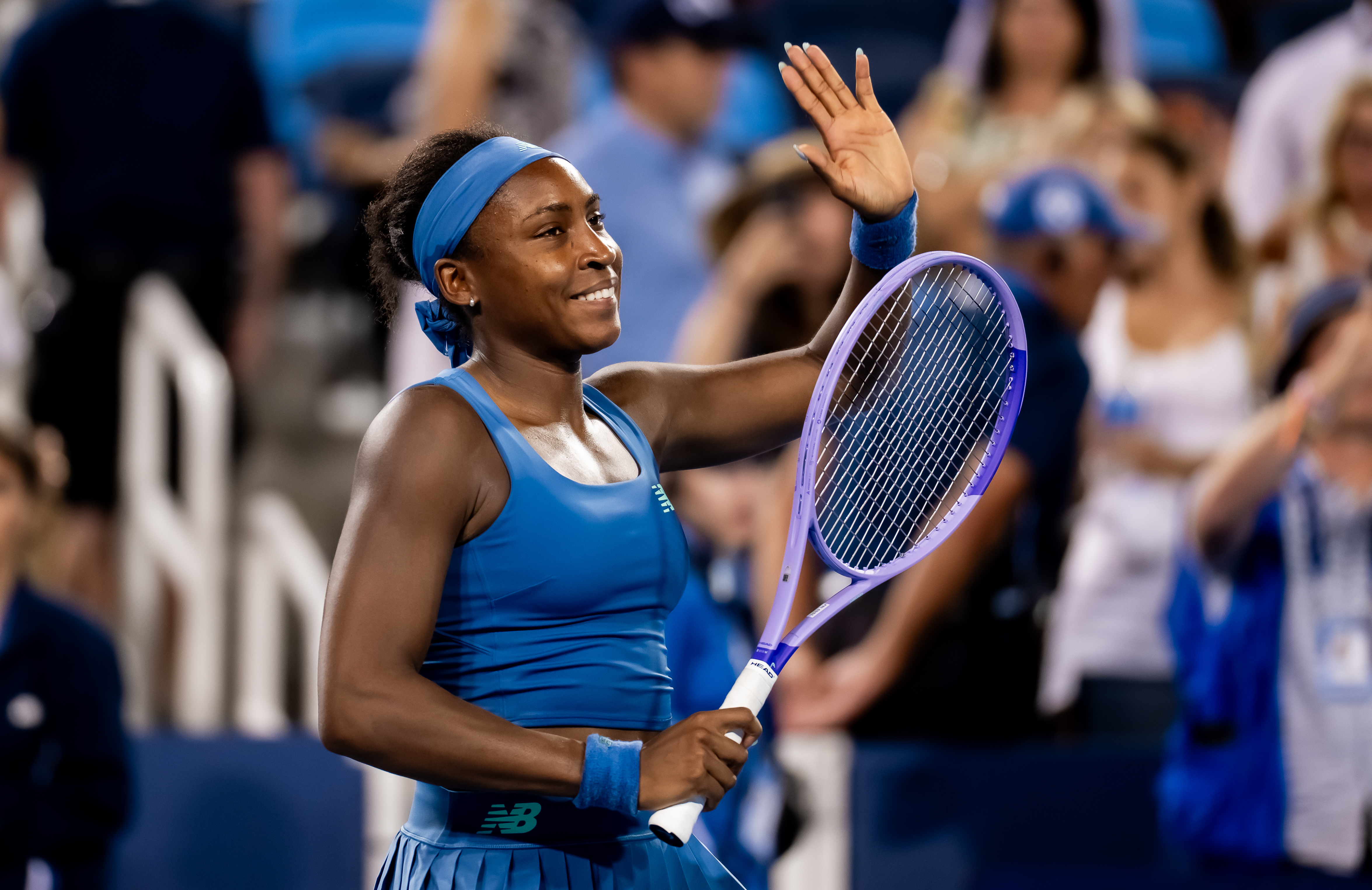 'Amazingly we have blue!' Gauff wins Cincinnati coin toss for the ages