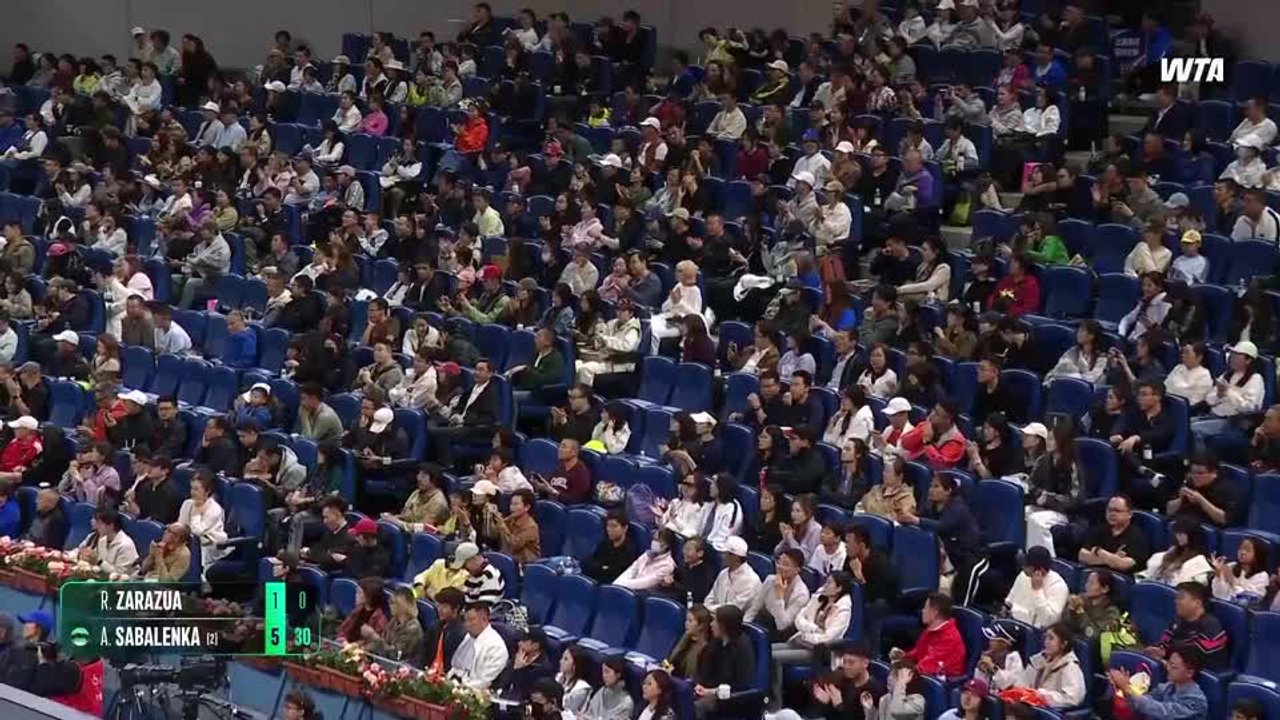Sabalenka handles business in Beijing opener with decisive win over Zarazua