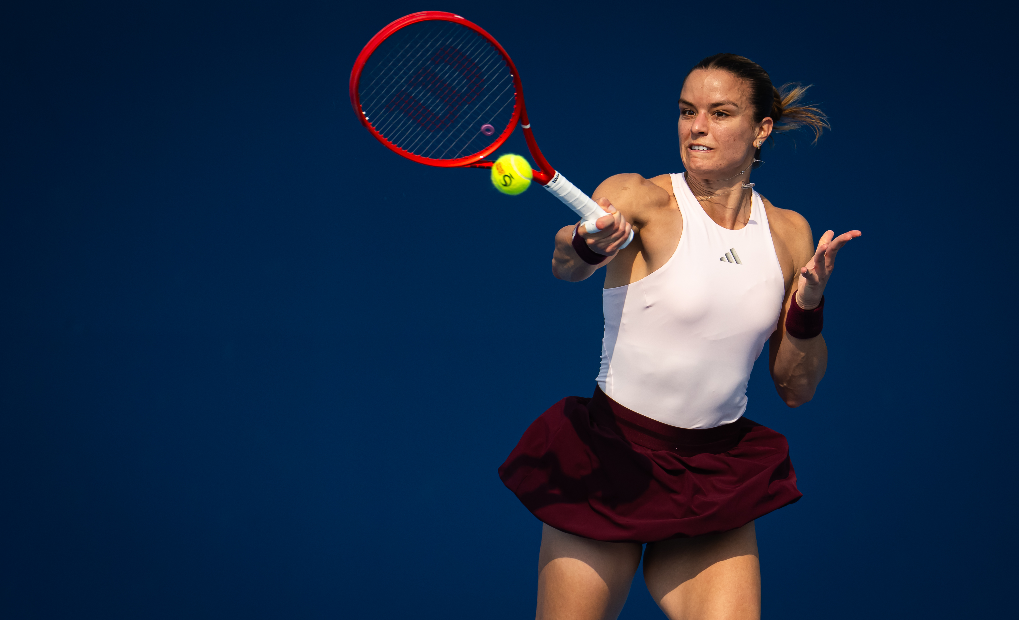 Image accompanying Sakkari wins 12th edition of rivalry vs. Vekic to make Wuhan second round, from WTA Tennis